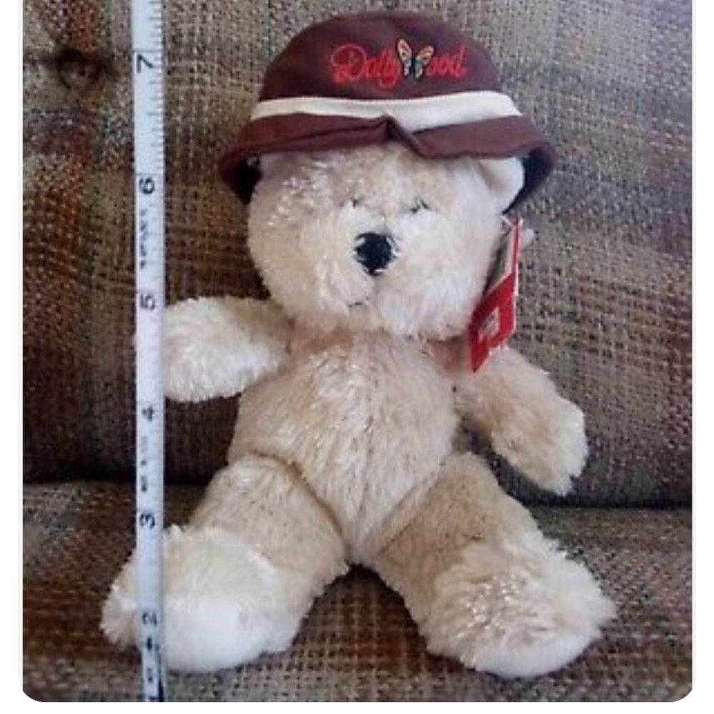 RARE Dollywood Fiesta 8” Bear Plush NEW w/ Tag 1996